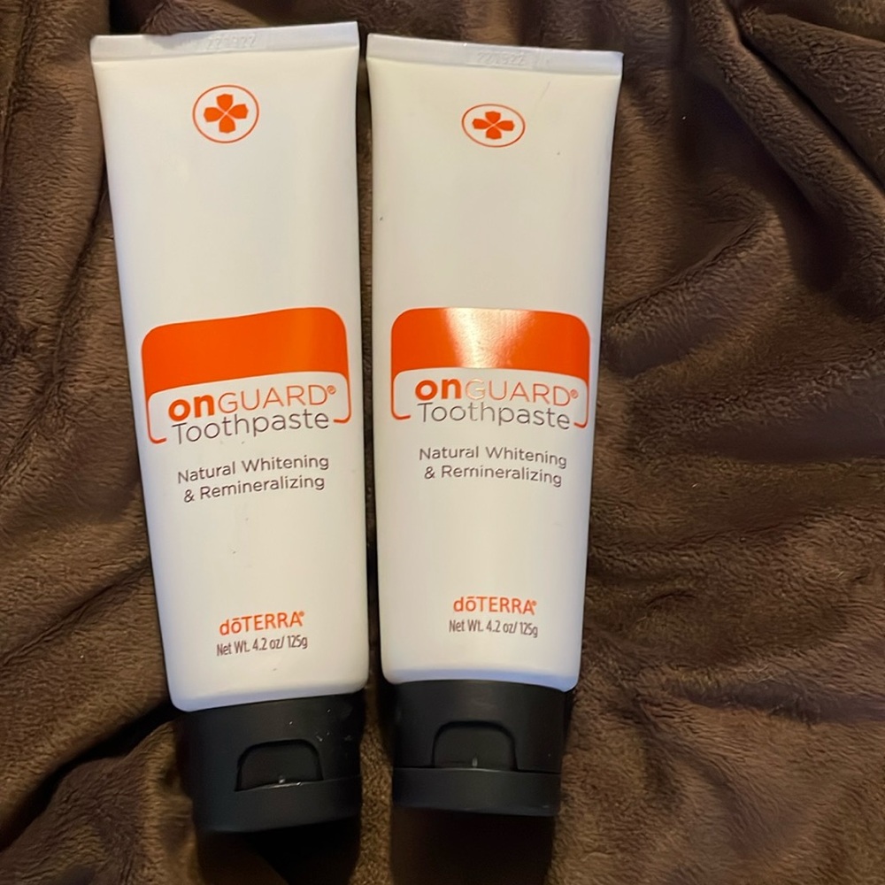 2 new sealed Doterra on guard toothpaste natural whitening 4.2